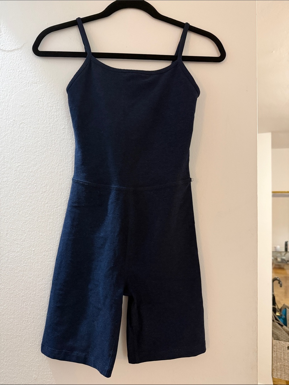 Beyond Yoga Navy Spaghetti-Strap One-Piece Romper Size XS